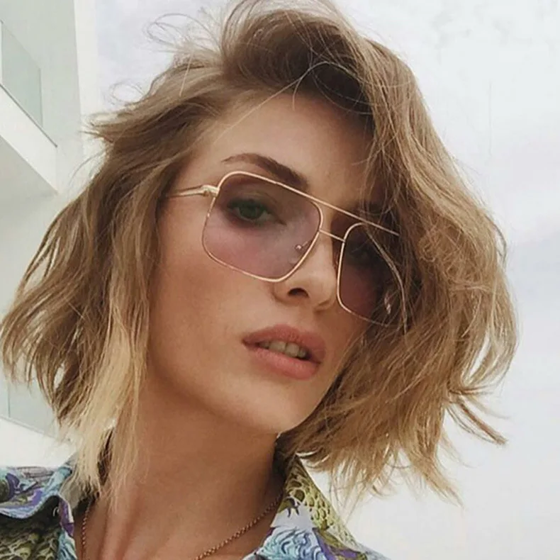 NEW Fashion square frame vintage sunglasses Women Oversized Big Size Sun Glasses for Men Female Shades Gold UV400 Eyewear
NEW Fashion square frame vintage sunglasses Women Oversized Big Size Sun Glasses for Men Female Shades Gold UV400 Eyewear