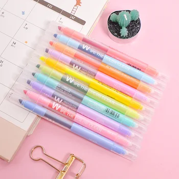 10 Colors A Set Of Erasable Highlighter Pen Fluorescent Mark Pen For Painting Planner Drawing Painting Watercolor Art Brush Pens
10 Colors A Set Of Erasable Highlighter Pen Fluorescent Mark Pen For Painting Planner Drawing Painting Watercolor Art Brush Pens