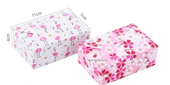 11x7x4cm Cherry blossoms,Flamingo printed cake paper box, DIY Wedding Favor Gift Boxes, Small candy Cake Box Packaging100pcs/lot
11x7x4cm Cherry blossoms,Flamingo printed cake paper box, DIY Wedding Favor Gift Boxes, Small candy Cake Box Packaging100pcs/lot