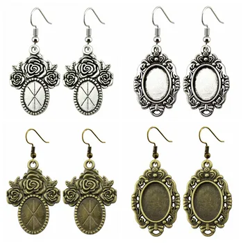 5 Pairs Fit 10x14mm Oval Shape Glass Cabochon Zinc Alloy Dangle Earrings Hooks Cabochon Base Setting DIY Jewelry Findings Making
5 Pairs Fit 10x14mm Oval Shape Glass Cabochon Zinc Alloy Dangle Earrings Hooks Cabochon Base Setting DIY Jewelry Findings Making