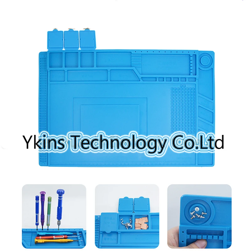 Multi-function Repair Desk Mat Magnetic With Slot Maintenance Mat Silicone Insulated Pad for BGA soldering station working
Multi-function Repair Desk Mat Magnetic With Slot Maintenance Mat Silicone Insulated Pad for BGA soldering station working
