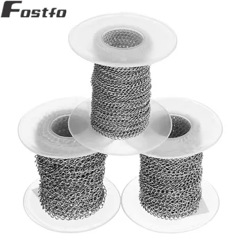 10 Yards/Roll Stainless Steel Bulk Necklace Extender Chains Silver Chain For Women Men Diy Bracelets Link Chain Jewelry Making
10 Yards/Roll Stainless Steel Bulk Necklace Extender Chains Silver Chain For Women Men Diy Bracelets Link Chain Jewelry Making
