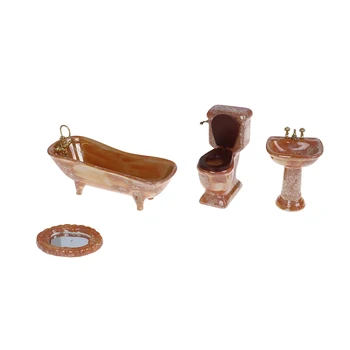 1Set Hot Sale 1:12 Dollhouse Miniature Yellow Porcelain Bathroom Set Toilet Basin Bathtub Furniture
1Set Hot Sale 1:12 Dollhouse Miniature Yellow Porcelain Bathroom Set Toilet Basin Bathtub Furniture