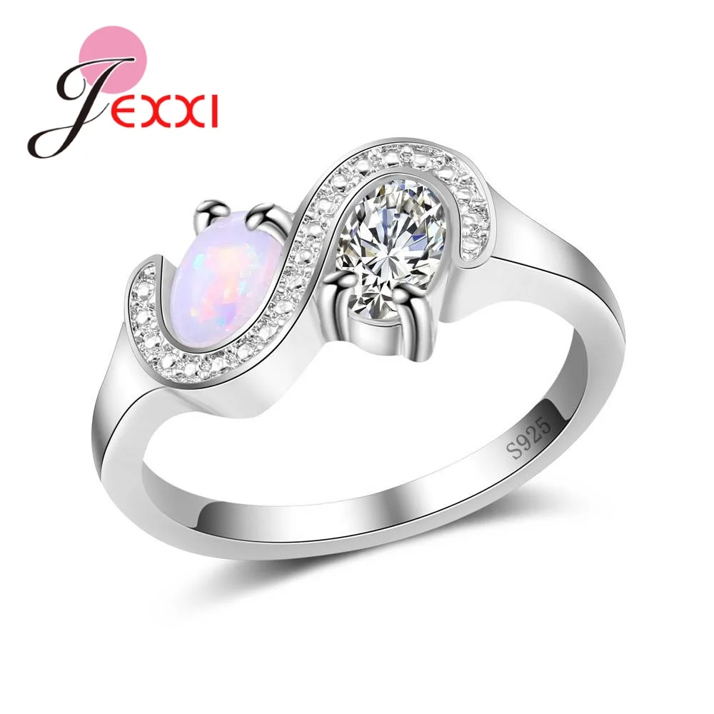 JEXXI 2019 Latest Ring 925 Sterling Silver True Love Series CZ Crystal and Mystic Rainbow Opal Jewelry for Women Girlfriend Gift
JEXXI 2019 Latest Ring 925 Sterling Silver True Love Series CZ Crystal and Mystic Rainbow Opal Jewelry for Women Girlfriend Gift