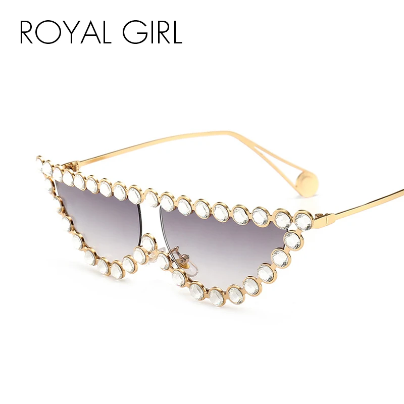 ROYAL GIRL Luxury Sunglasses Women 2019 New Fashion Cat Eye Sun Glasses Female Diamond Flat Top Eyewear UV400 SS693
ROYAL GIRL Luxury Sunglasses Women 2019 New Fashion Cat Eye Sun Glasses Female Diamond Flat Top Eyewear UV400 SS693