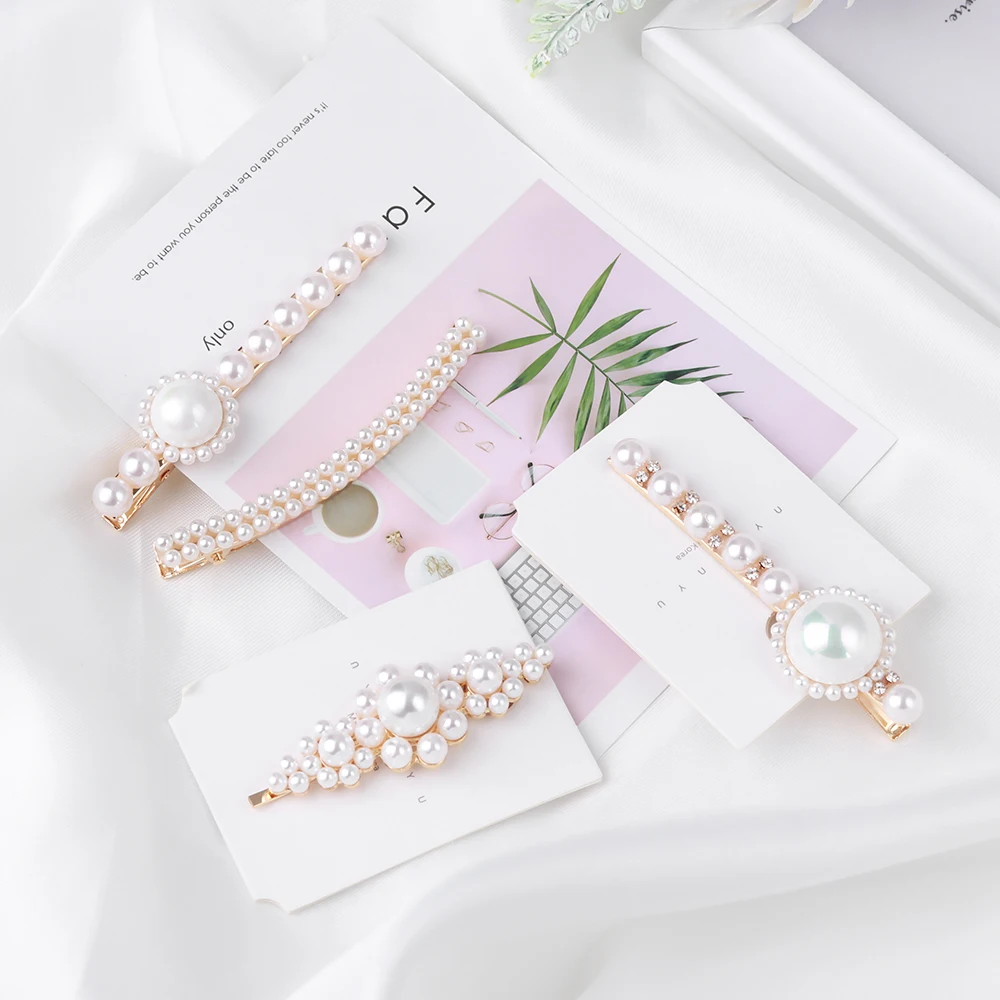 Women Girls Vintage Imitiation Pearl Hairpins Hair Clips Flower Shape Rhinestones Barrettes Hair Styling Tools Hair Accessories
Women Girls Vintage Imitiation Pearl Hairpins Hair Clips Flower Shape Rhinestones Barrettes Hair Styling Tools Hair Accessories