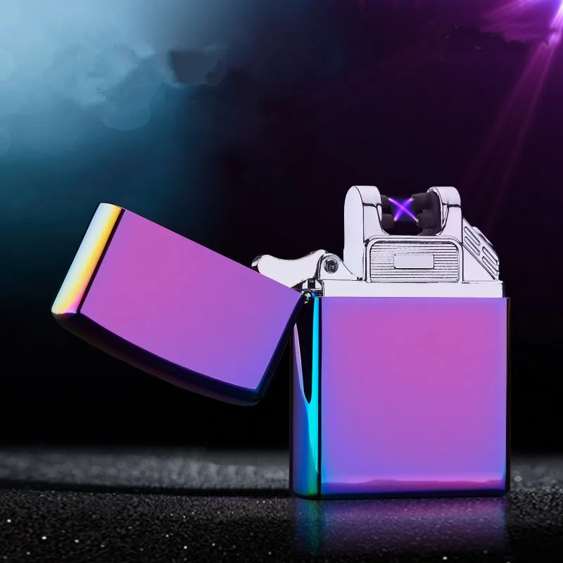 2016 Twin arc pulse Electronic Cigarette lighter novelty double fire cross electric arc charge usb lighters smoker sexy ice man
2016 Twin arc pulse Electronic Cigarette lighter novelty double fire cross electric arc charge usb lighters smoker sexy ice man