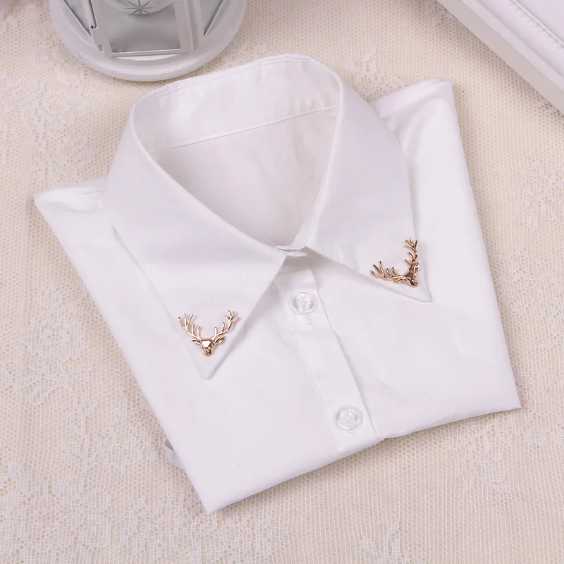 New Fashion Fake Collar Metal Brooch White Black Tie Detachable Collar False Collar Lapel Blouse Women Clothes Accessories
New Fashion Fake Collar Metal Brooch White Black Tie Detachable Collar False Collar Lapel Blouse Women Clothes Accessories