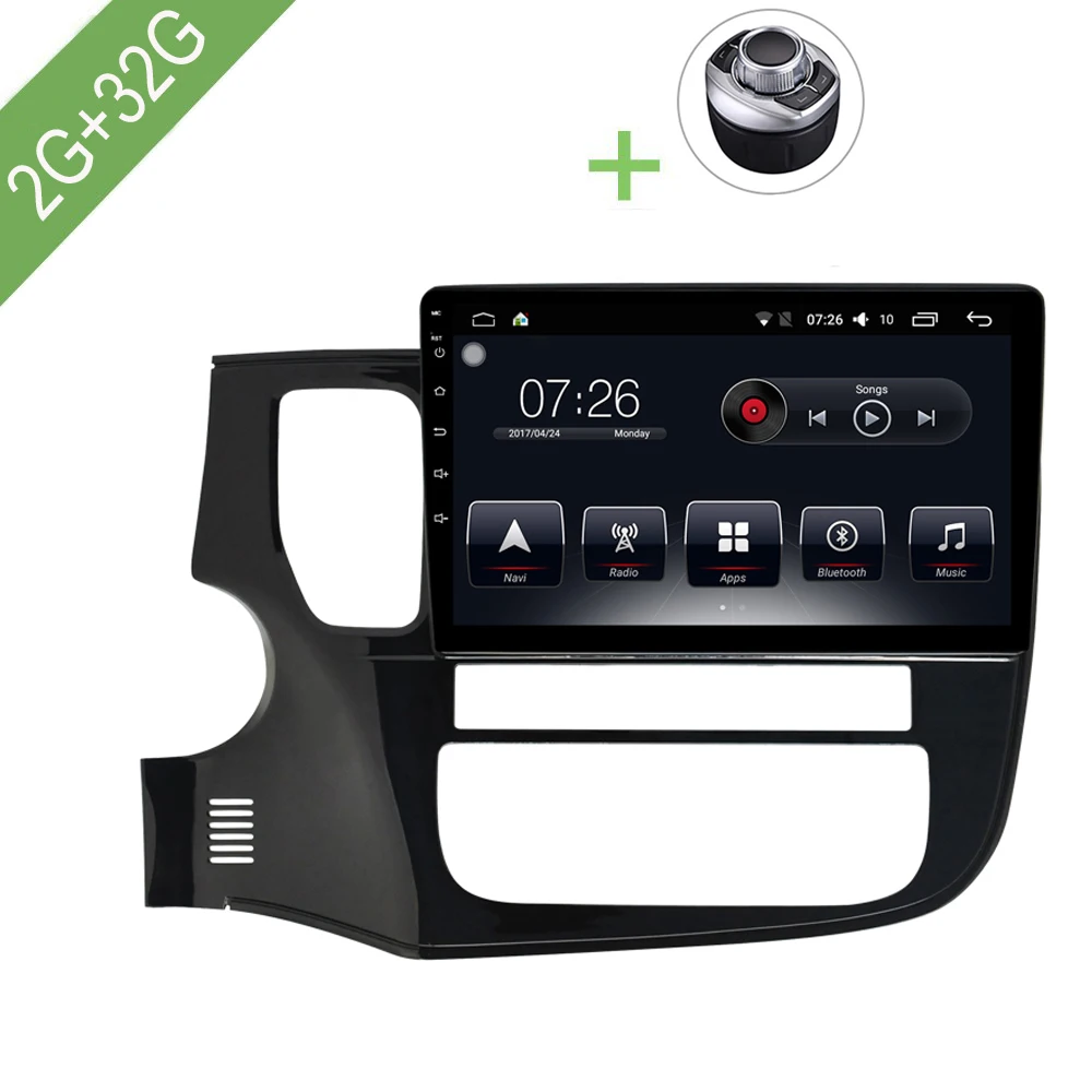 Car Multimedia player 1 Din Android 7.1 DVD For Mitsubishi Outlander 2015-2017 10.1" 2G/32G touch screen Radio GPS | Автомобили и