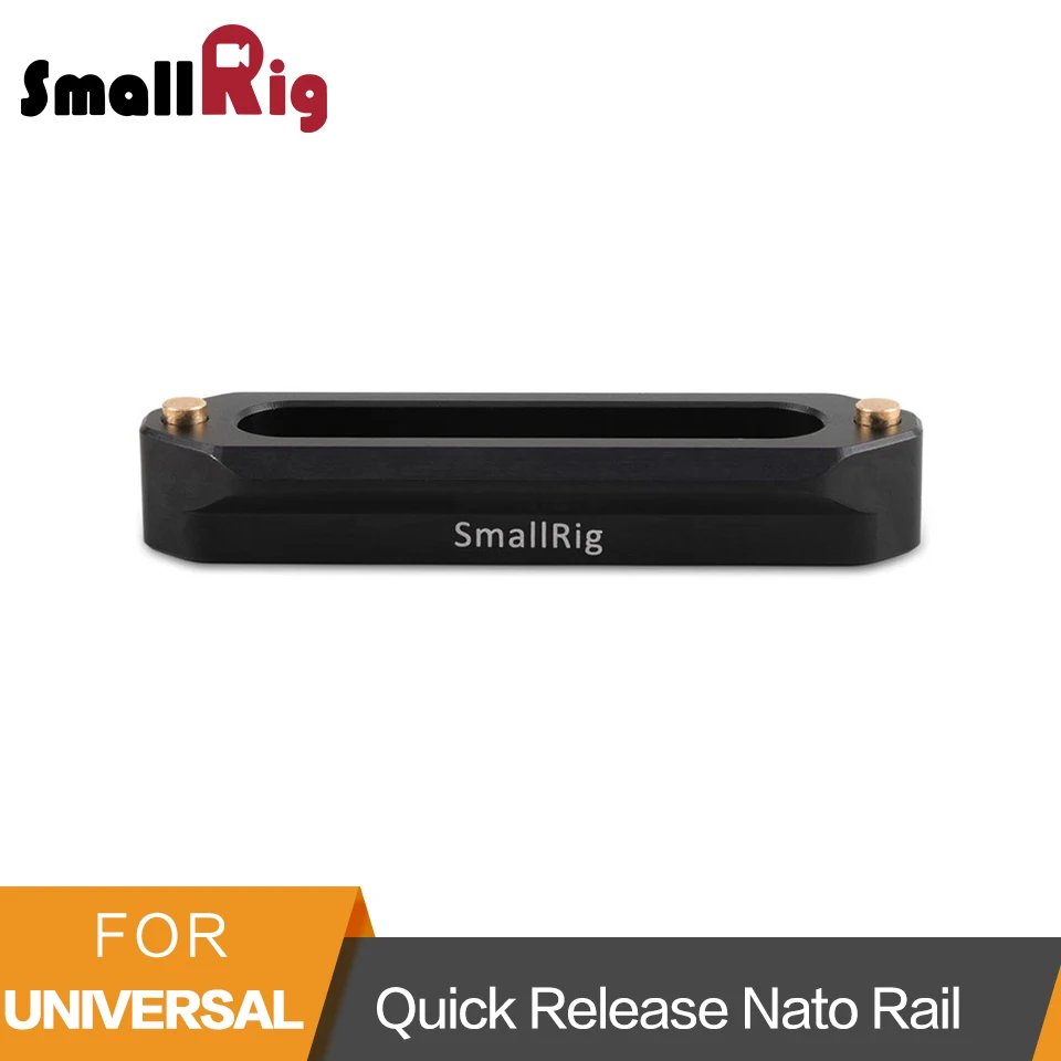 SmallRig Quick Release Safety Nato Rail 70mm Long with Spring Loaded Pins for RED Epic / Scarlet/ Blackmagic Camera-1195
SmallRig Quick Release Safety Nato Rail 70mm Long with Spring Loaded Pins for RED Epic / Scarlet/ Blackmagic Camera-1195