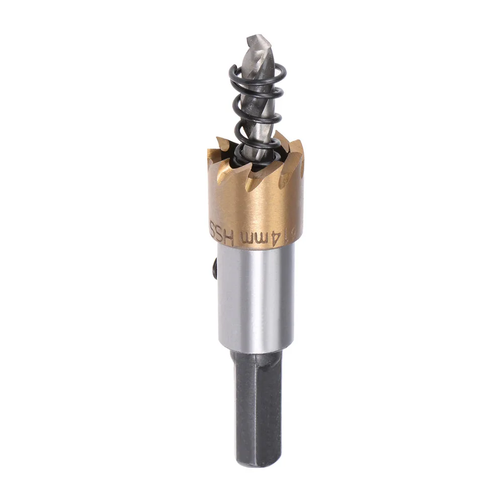 Uxcell Gold Tone HSS Drill Bit 17/23/24/13/14/28/27mm Cutting Dia. Hole Saw Cutter 8mm Shank Dia. for Wood Metal Alloy
Uxcell Gold Tone HSS Drill Bit 17/23/24/13/14/28/27mm Cutting Dia. Hole Saw Cutter 8mm Shank Dia. for Wood Metal Alloy