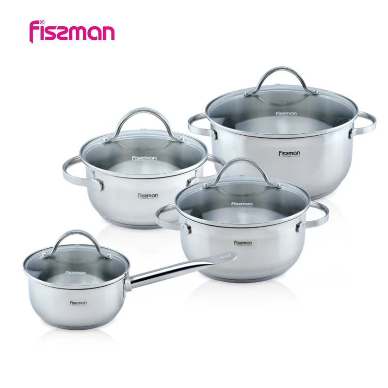 FISSMAN Gabriela Stainless Steel Cookware Sets with 1.5L Saucepan-1.5L Casserole-3.0L Saucepot-5.1L Saucepot
FISSMAN Gabriela Stainless Steel Cookware Sets with 1.5L Saucepan-1.5L Casserole-3.0L Saucepot-5.1L Saucepot