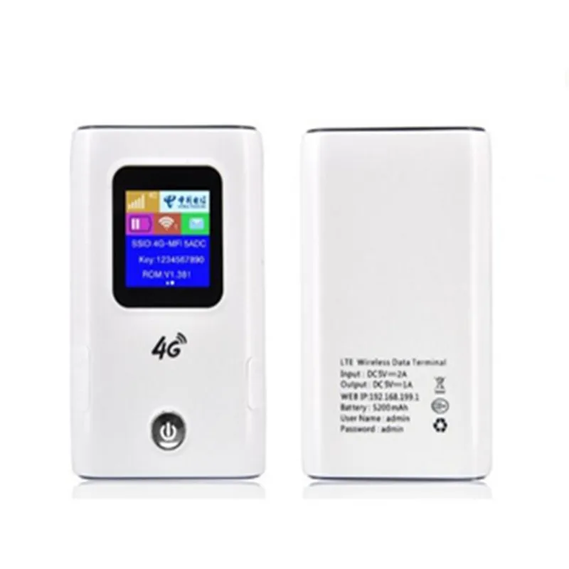 KuWFi 4G LTE Wireless Router 4G 5200mAH Power Bank Portable Wi-fi Router With Sim Card Slot Support 10 Users
KuWFi 4G LTE Wireless Router 4G 5200mAH Power Bank Portable Wi-fi Router With Sim Card Slot Support 10 Users