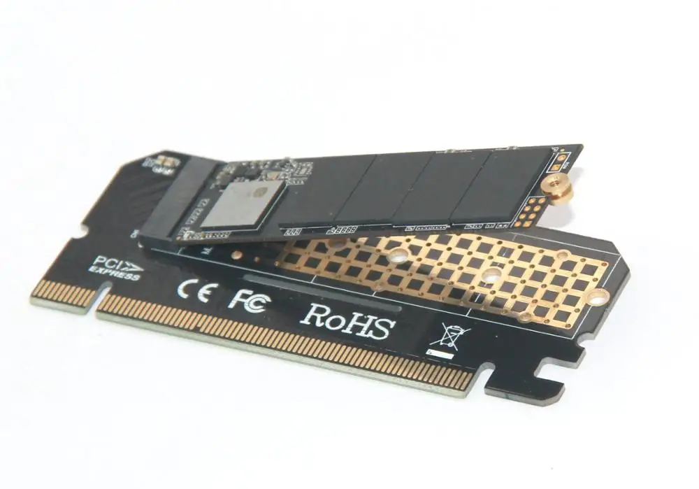 PCI-E 3,0 16x m.2 NVME SSD полный скоростной Riser PCIe до M key NGFF Gen3
PCI-E 3,0 16x m.2 NVME SSD полный скоростной Riser PCIe до M key NGFF Gen3