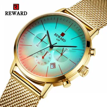 2019 New Fashion Color Bright Glass Watches Men Top Luxury Brand Chronograph Male Stainless Steel Business Men Gold WristWatch
2019 New Fashion Color Bright Glass Watches Men Top Luxury Brand Chronograph Male Stainless Steel Business Men Gold WristWatch
