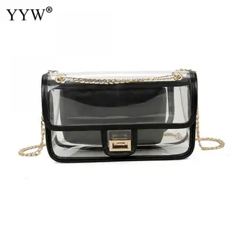 PVC Transparent Bags Zinc Alloy Shoulder Bag Suit 2018 New Shoulder Bag Famous Fashion Brand Solid Crossbody Bag Chain
PVC Transparent Bags Zinc Alloy Shoulder Bag Suit 2018 New Shoulder Bag Famous Fashion Brand Solid Crossbody Bag Chain