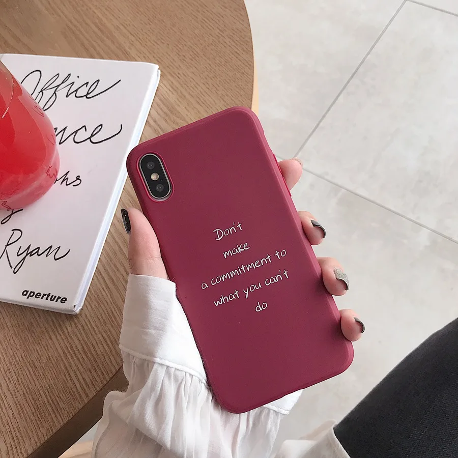 Simple Men's Case For iPhone 6 6S 7 8 Plus X XS Max XR English Words Soft TPU Mobile Phone Bags Cover
Simple Men's Case For iPhone 6 6S 7 8 Plus X XS Max XR English Words Soft TPU Mobile Phone Bags Cover