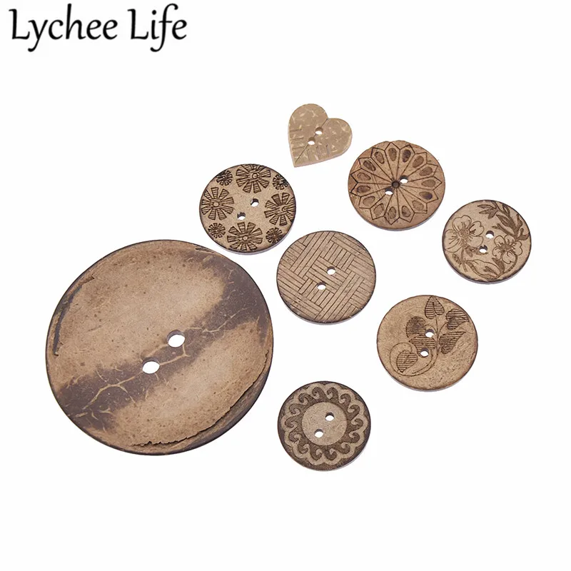 Lychee Life 20pcs Coconut Button 2-Holes Eco-Friendly Washable Flatback Button Heart Shape DIY Sewing Cloth Supplies Accessories
Lychee Life 20pcs Coconut Button 2-Holes Eco-Friendly Washable Flatback Button Heart Shape DIY Sewing Cloth Supplies Accessories