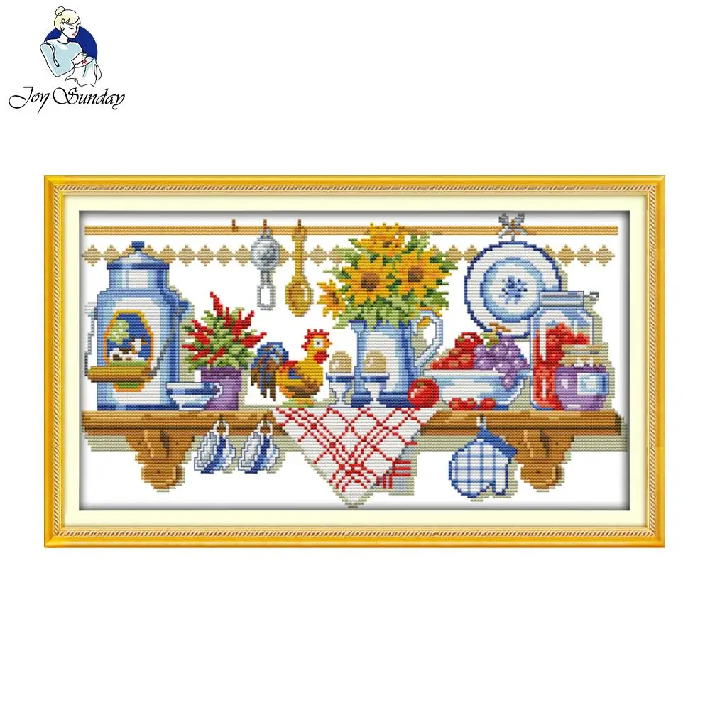 Joy Sunday The Kitchen Corner Printed Counted Stitching 11CT 14CT DIY Cross Stitch Kit For Embroidery Home Wal Decor Needlework
Joy Sunday The Kitchen Corner Printed Counted Stitching 11CT 14CT DIY Cross Stitch Kit For Embroidery Home Wal Decor Needlework