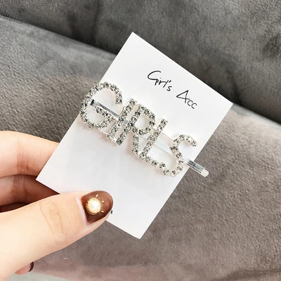 Rhinestone Letter Hairpin Silver Diamonds Word Clip Bangs Clip Side Clip Sweet Hair Dress Female G0328
Rhinestone Letter Hairpin Silver Diamonds Word Clip Bangs Clip Side Clip Sweet Hair Dress Female G0328