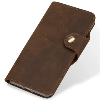 Wangcangli brand phone case Retro Crazy Horse leather buckle For iPhone X cell phone package All handmade custom
Wangcangli brand phone case Retro Crazy Horse leather buckle For iPhone X cell phone package All handmade custom