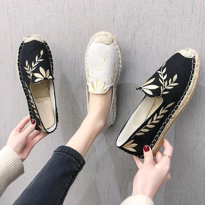 Sooneeya Brand Design Espadrilles Shoes Woman Flats Embroider Slip On Loafers Women Ladies Moccasins Hemp Platform Shoes Woman
Sooneeya Brand Design Espadrilles Shoes Woman Flats Embroider Slip On Loafers Women Ladies Moccasins Hemp Platform Shoes Woman