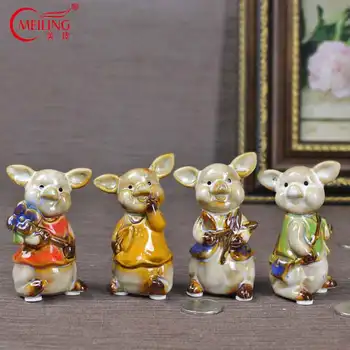 Collectible Porcelain Pig Figurine Decorations Cute Gift For Children Animal Lover Handmade Ceramic Statue Table Home Ornaments 
Collectible Porcelain Pig Figurine Decorations Cute Gift For Children Animal Lover Handmade Ceramic Statue Table Home Ornaments