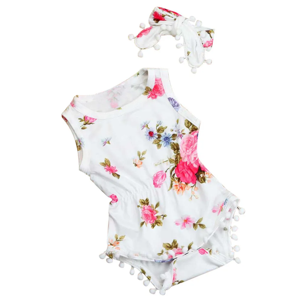 Children's Set Infant Kids Baby Girls summer print flower Sleeveless Floral Romper Jumpsuit+Headband 2PCS Set ropa de nia
Children's Set Infant Kids Baby Girls summer print flower Sleeveless Floral Romper Jumpsuit+Headband 2PCS Set ropa de nia