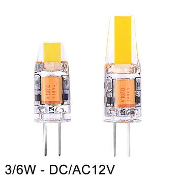 6pcs/lot 3W 6W G4 Lamp COB LED Bulb DC/AC12V LED Light Dimmable Home Decoration Lighting For Chandelier Lamps High Bright
6pcs/lot 3W 6W G4 Lamp COB LED Bulb DC/AC12V LED Light Dimmable Home Decoration Lighting For Chandelier Lamps High Bright