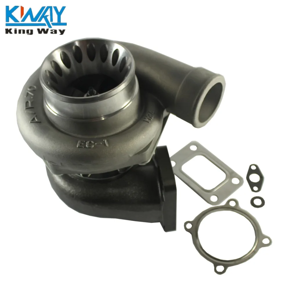 FREE SHIPPING - King Way - GT35 GT3582 T3 Flange 4 Bolt A/R.7 400-600HP Universal Performance Turbo Charger
FREE SHIPPING - King Way - GT35 GT3582 T3 Flange 4 Bolt A/R.7 400-600HP Universal Performance Turbo Charger