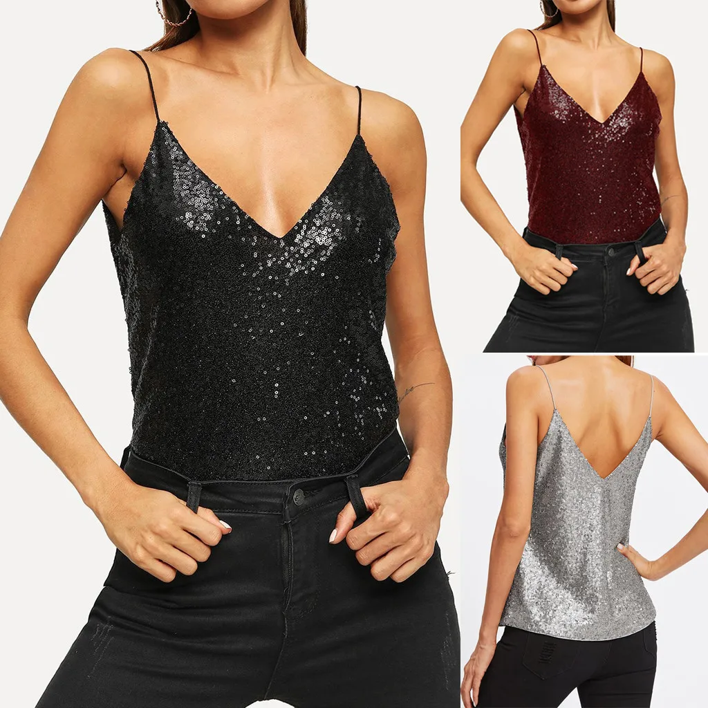 Summer Fashion Casual Bling Sequins Tops Sexy Strapless Camis Tee Top Female Women's Sleeveless Vest Blusas Femininas Clothing
Summer Fashion Casual Bling Sequins Tops Sexy Strapless Camis Tee Top Female Women's Sleeveless Vest Blusas Femininas Clothing