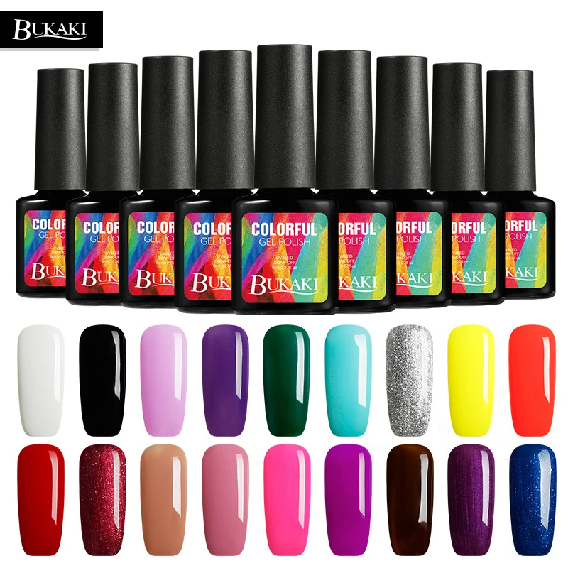 BUKAKI 29 Colors Glitter shimmer Nail Polish UV Gel Lacquer Nail Art nail gel polish Semic Permanent Varnish Manicure Gel Lak
BUKAKI 29 Colors Glitter shimmer Nail Polish UV Gel Lacquer Nail Art nail gel polish Semic Permanent Varnish Manicure Gel Lak