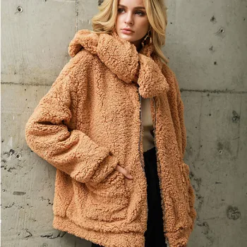 Faux Fur Jacket Imitation Fur Plush Loose Velvet Coat Hairy Hipsters Bomber Detachable Collar Winter Oversize Flocking Cardigan
Faux Fur Jacket Imitation Fur Plush Loose Velvet Coat Hairy Hipsters Bomber Detachable Collar Winter Oversize Flocking Cardigan