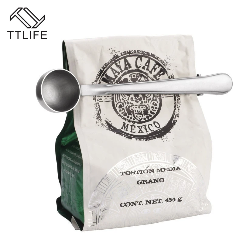 TTLIFE 1pc Sainless Steel Coffee Spoon with Bag Seal Clip Ice Cream Spoon Coffee Accessaries Kitchen Tool
TTLIFE 1pc Sainless Steel Coffee Spoon with Bag Seal Clip Ice Cream Spoon Coffee Accessaries Kitchen Tool