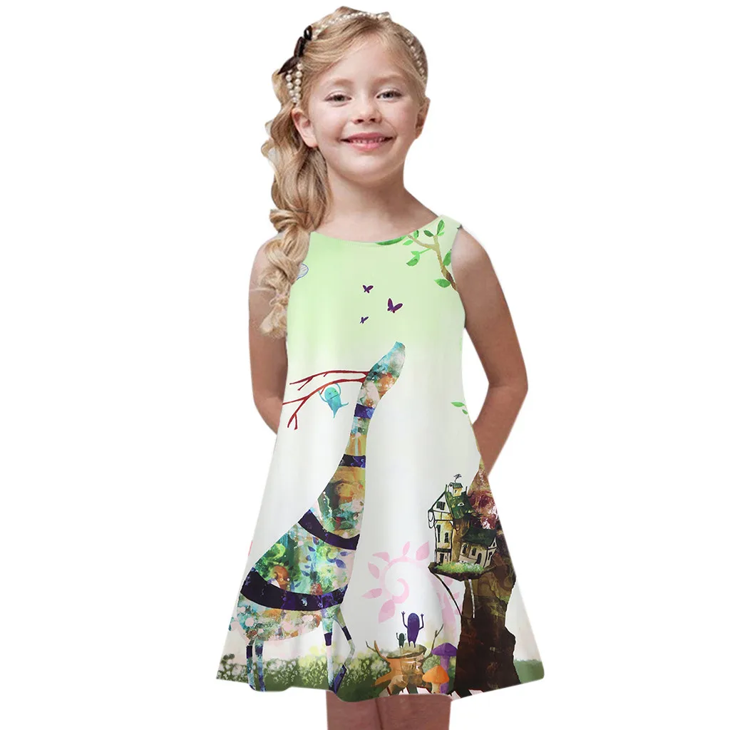 New Fashion Toddler Girls Summer Princess Dress Kids Baby Printing Party Sleeveless Dresses Wholesale Free Ship Z4
New Fashion Toddler Girls Summer Princess Dress Kids Baby Printing Party Sleeveless Dresses Wholesale Free Ship Z4