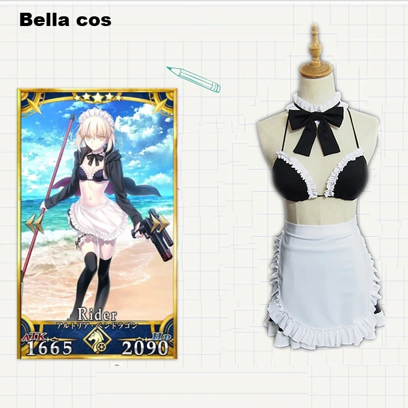 Custom size FGO Fate Grand Order saber Altria Pendragon cosplay costume Apron maid dress uniform swimsuit Anime clothes outfits
Custom size FGO Fate Grand Order saber Altria Pendragon cosplay costume Apron maid dress uniform swimsuit Anime clothes outfits