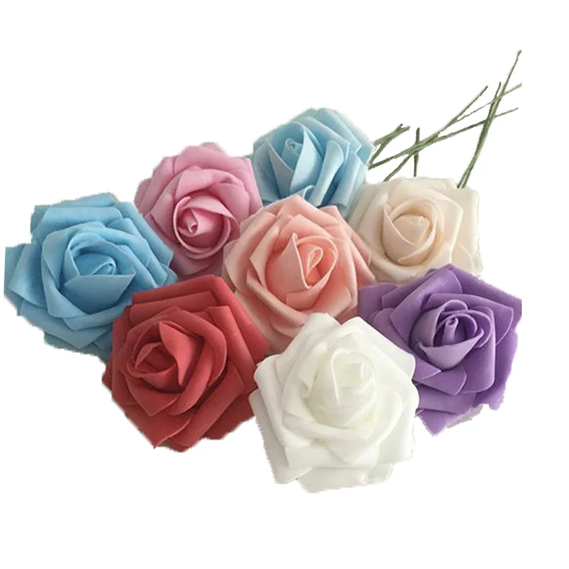 10pcs large artificial PE Foam Roses Flowers Wired Stem for Wedding Decoration DIY Wreath Garland Scrapbooking
10pcs large artificial PE Foam Roses Flowers Wired Stem for Wedding Decoration DIY Wreath Garland Scrapbooking