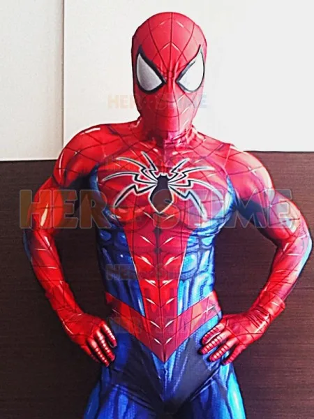 Newest Red Blue Spiderman Costume Spandex Print Tight Spiderman Cosplay Costume Custom Made
Newest Red Blue Spiderman Costume Spandex Print Tight Spiderman Cosplay Costume Custom Made