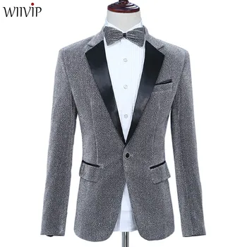 New Man Fashion Notched Collar Full Sleeve Bling Contrast Color Slim Performance Wedding Party Blazer Coat Spring Autumn yw520
New Man Fashion Notched Collar Full Sleeve Bling Contrast Color Slim Performance Wedding Party Blazer Coat Spring Autumn yw520
