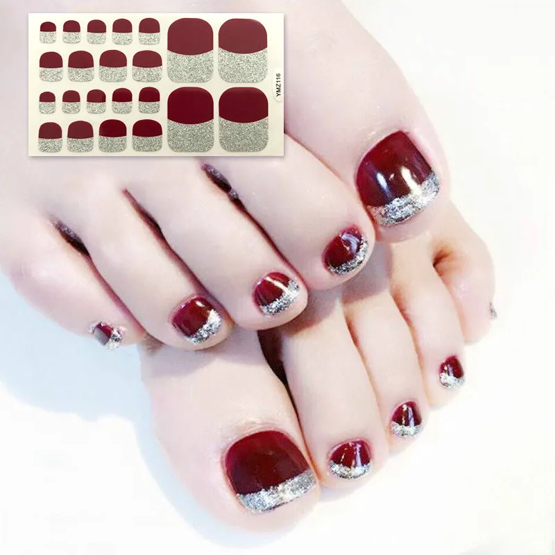 22tips/sheet Eco-Friendly Toenail Sticker Professional Multicolor Toe Nail Wraps Stickers DIY Adhesive Decals Manicure Wholesale
22tips/sheet Eco-Friendly Toenail Sticker Professional Multicolor Toe Nail Wraps Stickers DIY Adhesive Decals Manicure Wholesale