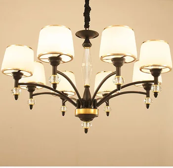 Modern Wrought Iron Chandelier Black Crystal Ceiling Light Fixtures for Dining Room Living Room 3, 6, 8 Lights
Modern Wrought Iron Chandelier Black Crystal Ceiling Light Fixtures for Dining Room Living Room 3, 6, 8 Lights