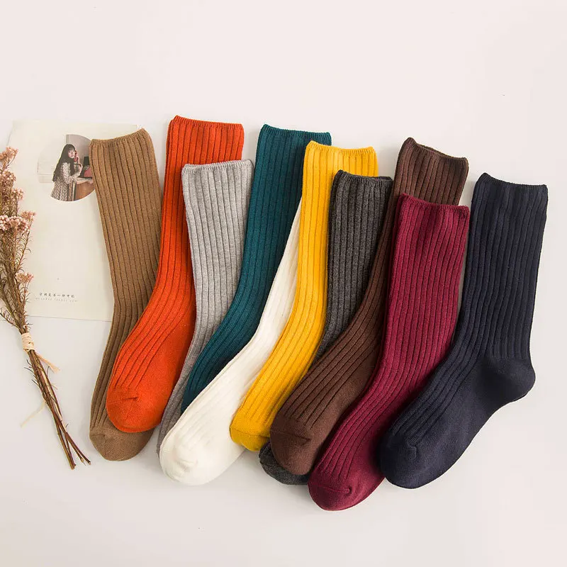 Japanese Casual Cotton Socks Warm Solid Knitting Long Sock For Women Men Winter Fall Girl Ladies Festival Gifts Accessories
Japanese Casual Cotton Socks Warm Solid Knitting Long Sock For Women Men Winter Fall Girl Ladies Festival Gifts Accessories