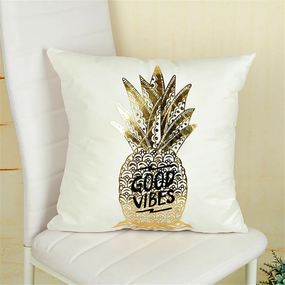 Bling Sequin Bronzing Pillowcase Cotton Pillows Case Cover Pillow Art Stripe Lips Black White Gold Bedroom Home Decorative (5)