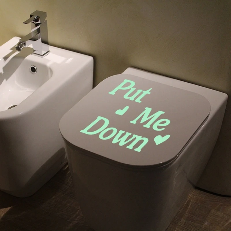 Creative Luminous Toilet Sticker Waterproof Door Sign Glow In The Dark Fluorescent Bathroom Stickers WC Wall Toilet Stickers
Creative Luminous Toilet Sticker Waterproof Door Sign Glow In The Dark Fluorescent Bathroom Stickers WC Wall Toilet Stickers