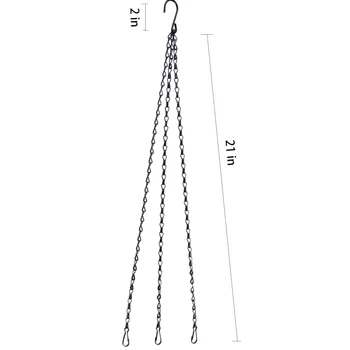 5Pcs Flower Pot Hanging Chain Basket Flower Pot 3 Point Garden Plant Hanger with Hooks FPing
5Pcs Flower Pot Hanging Chain Basket Flower Pot 3 Point Garden Plant Hanger with Hooks FPing