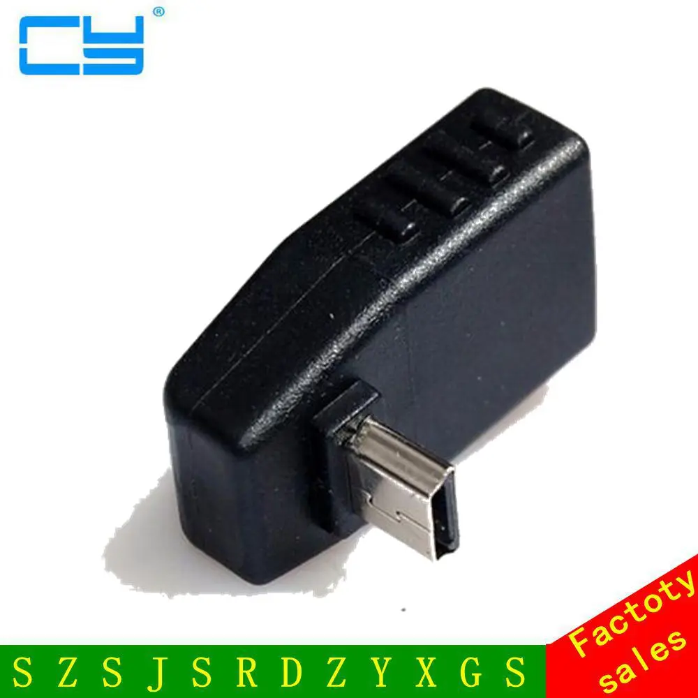 90 Degree Up & Down Right Angled Mini USB Type B to USB Female OTG Adapter for Tablet & Cell Phone
90 Degree Up & Down Right Angled Mini USB Type B to USB Female OTG Adapter for Tablet & Cell Phone