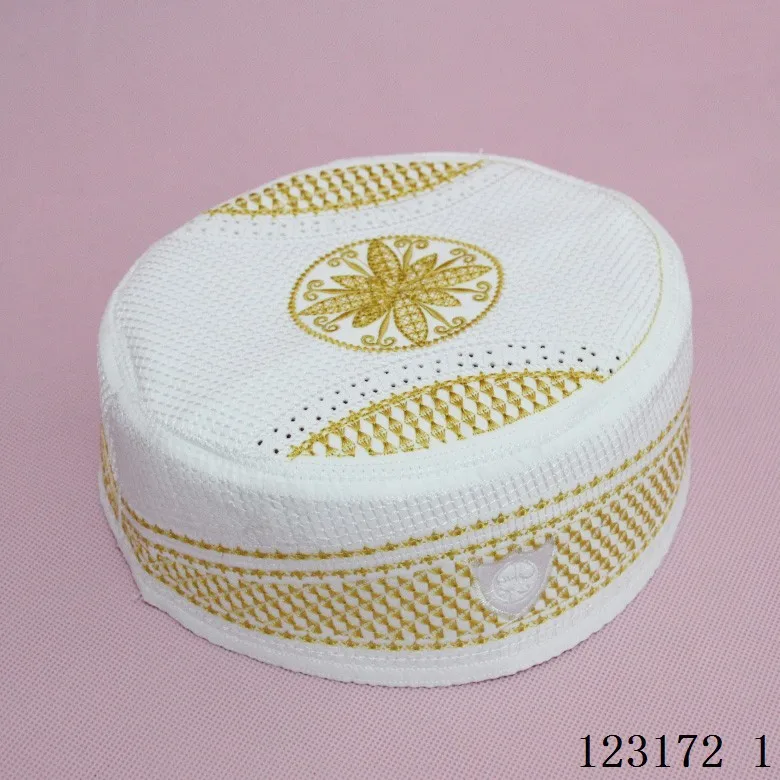 The new style Muslim hat flat top round edge men's hat men Arabia style and gold line full of embroidered hats
The new style Muslim hat flat top round edge men's hat men Arabia style and gold line full of embroidered hats