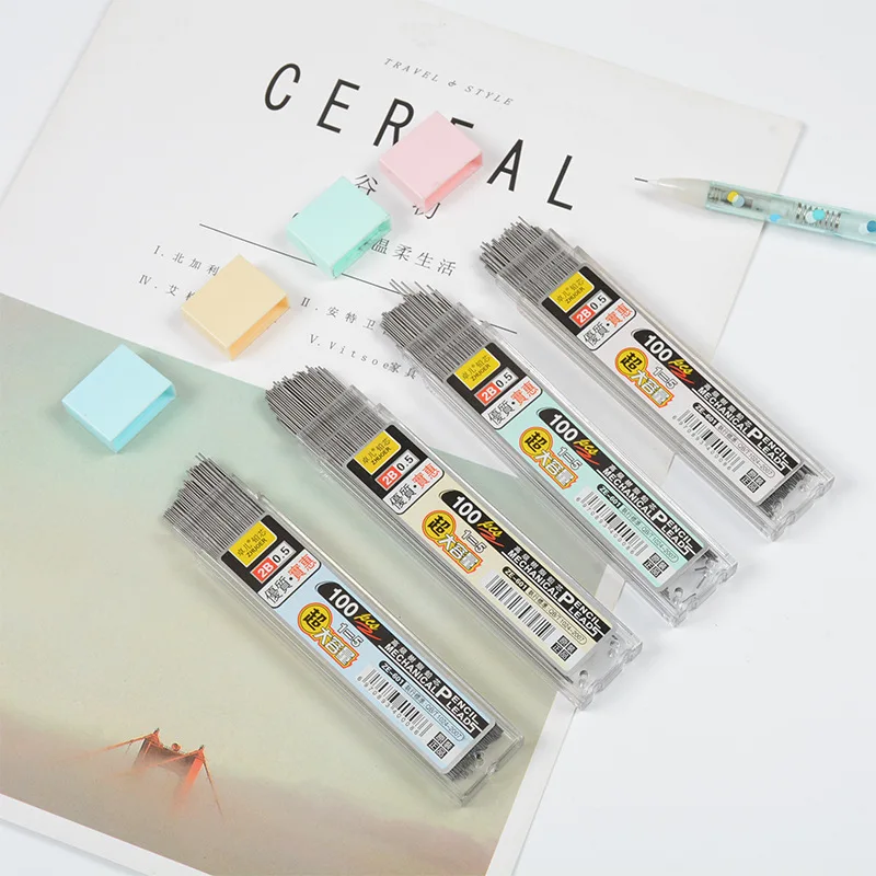 100Pcs/Box Graphite Lead 2B Mechanical Pencil Refill Plastic Automatic replace Pencil Lead 0.5,0.7 Promotion
100Pcs/Box Graphite Lead 2B Mechanical Pencil Refill Plastic Automatic replace Pencil Lead 0.5,0.7 Promotion