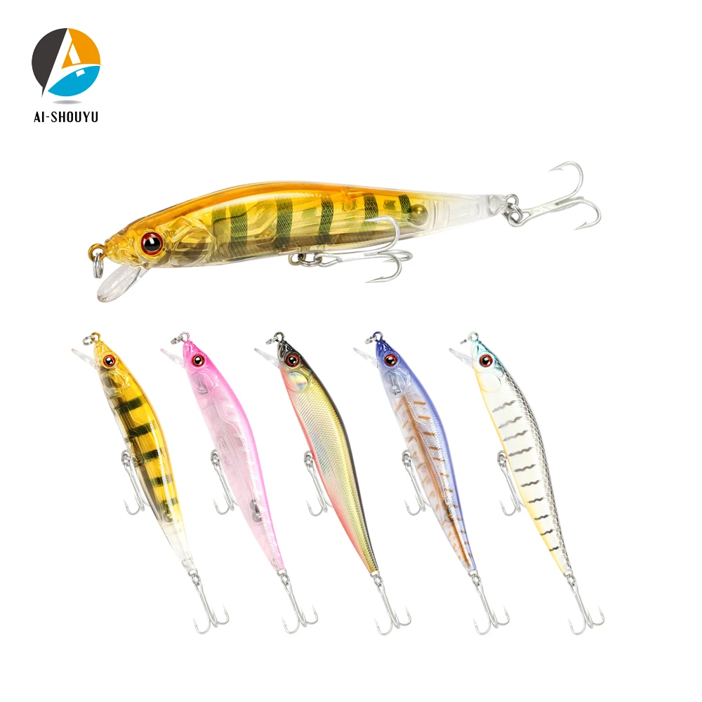 AI-SHOUYU Minnow приманки для ловли рыбы, 100mm/10,2g плавающие искусственные жесткие приманки бас воблер Pesca приманка, рыболовные снасти 
AI-SHOUYU Minnow приманки для ловли рыбы, 100mm/10,2g плавающие искусственные жесткие приманки бас воблер Pesca приманка, рыболовные снасти