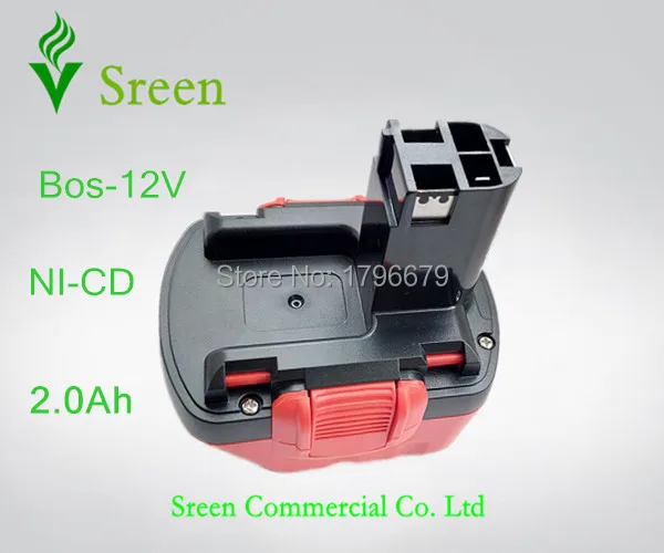 2000mAh 12V NI-CD Rechargeable Power Tool Battery Replacement for Bosch BAT139 BAT043 BAT045 BAT046 BAT049 BAT120 GSR12 PSR12 
2000mAh 12V NI-CD Rechargeable Power Tool Battery Replacement for Bosch BAT139 BAT043 BAT045 BAT046 BAT049 BAT120 GSR12 PSR12